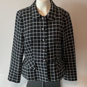 Sandra Angelozzi Small Windowpane Blazer